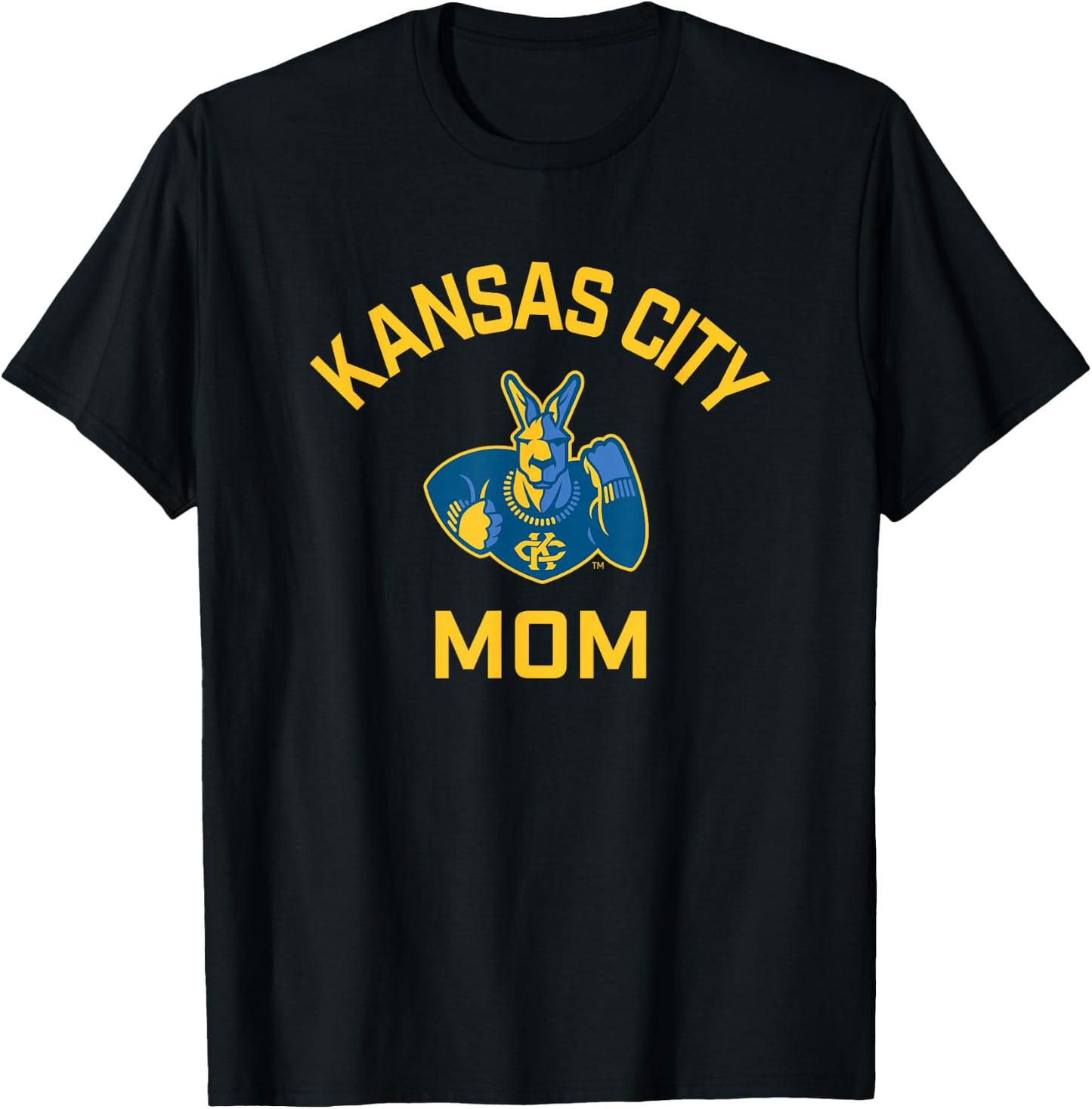 University of Missouri Kansas City UMKC Arched Mom T-Shirt - T-Shirt | Black