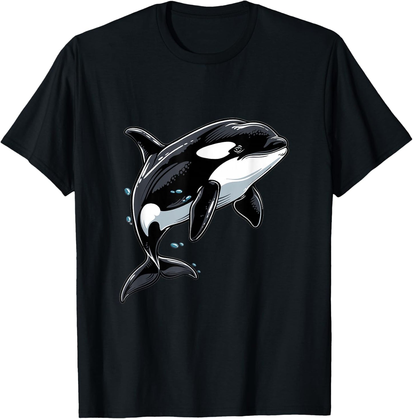 Orca Whale Graphic T-Shirt - T-Shirt | Black