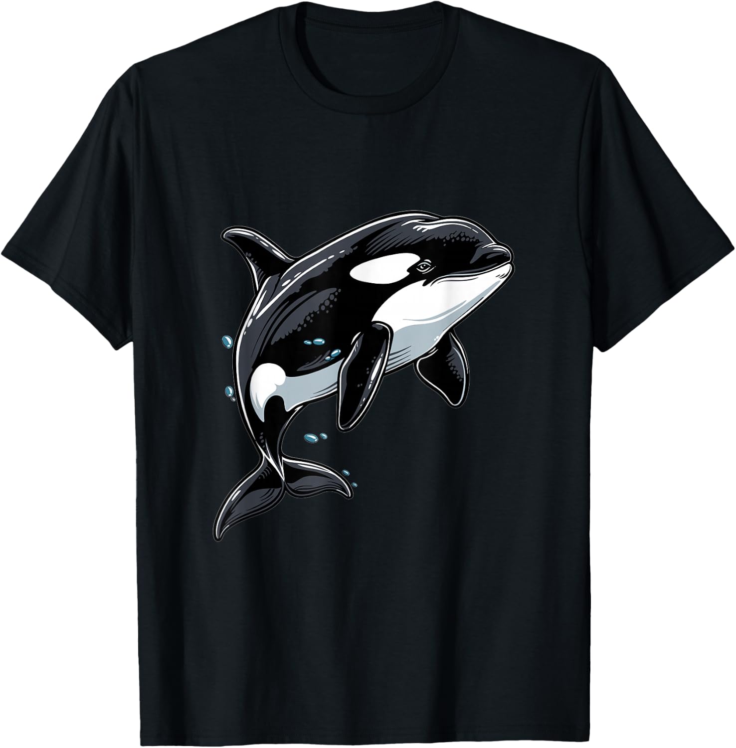 Orca Whale Graphic T-Shirt - T-Shirt | Black