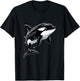 Orca Whale Graphic T-Shirt - T-Shirt | Black
