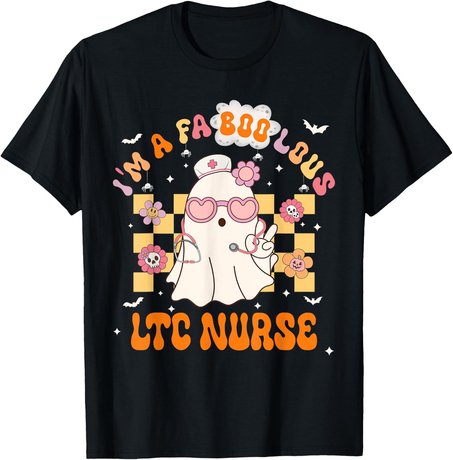 LTC Nurse Halloween Fabulous I'm A Faboolous Nurse T-Shirt - T-Shirt | Black