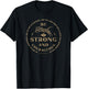 Be Strong and Courageous Christian Worship Bible Verse T-Shirt - T-Shirt | Black