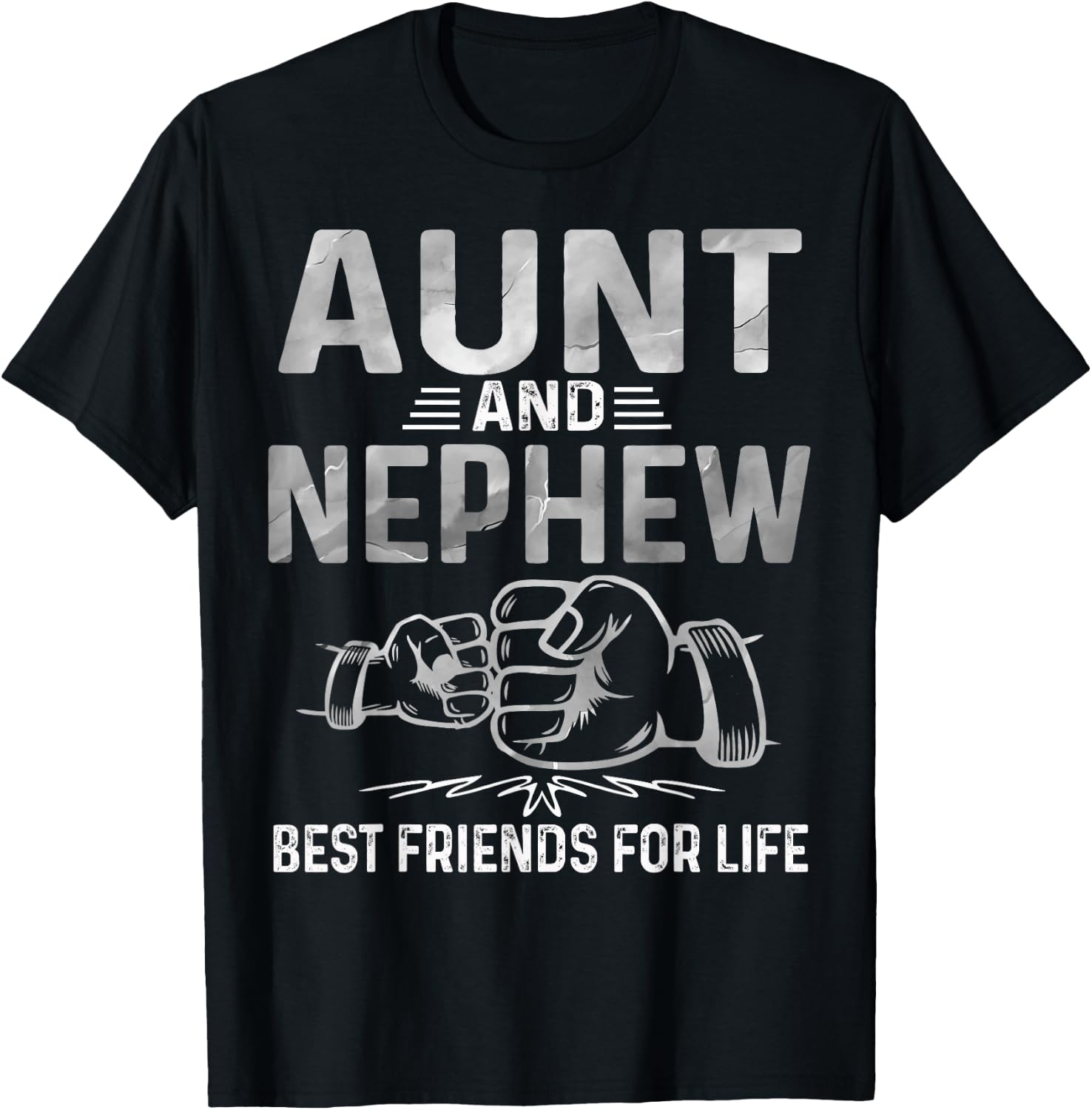 Aunt and Nephew Best Friends for Life Matching Aunt Nephew T-Shirt - T-Shirt | Black