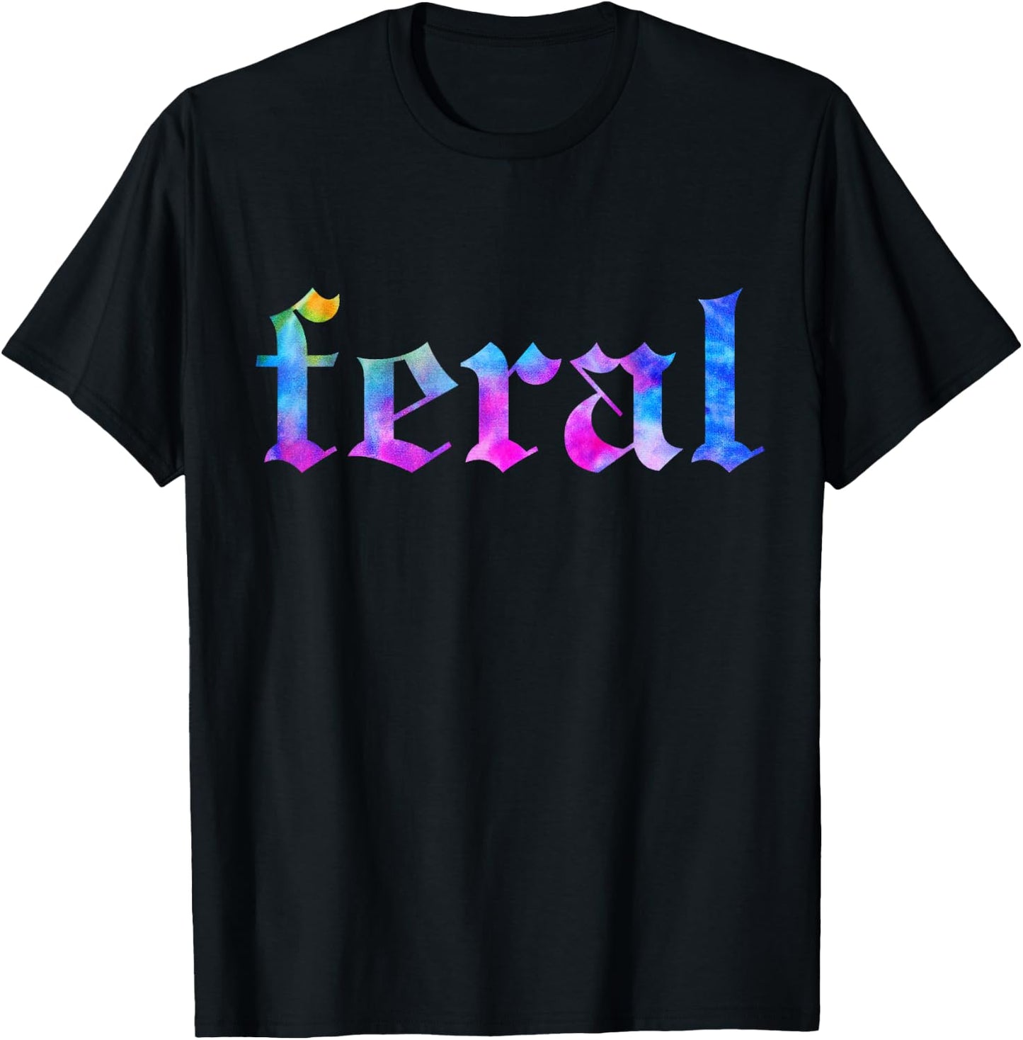 FERAL Tie Dye T-Shirt - T-Shirt | Black