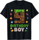 9th Birthday 9 Years Old Video Gamer Pixel Birthday Boys T-Shirt - T-Shirt | Black