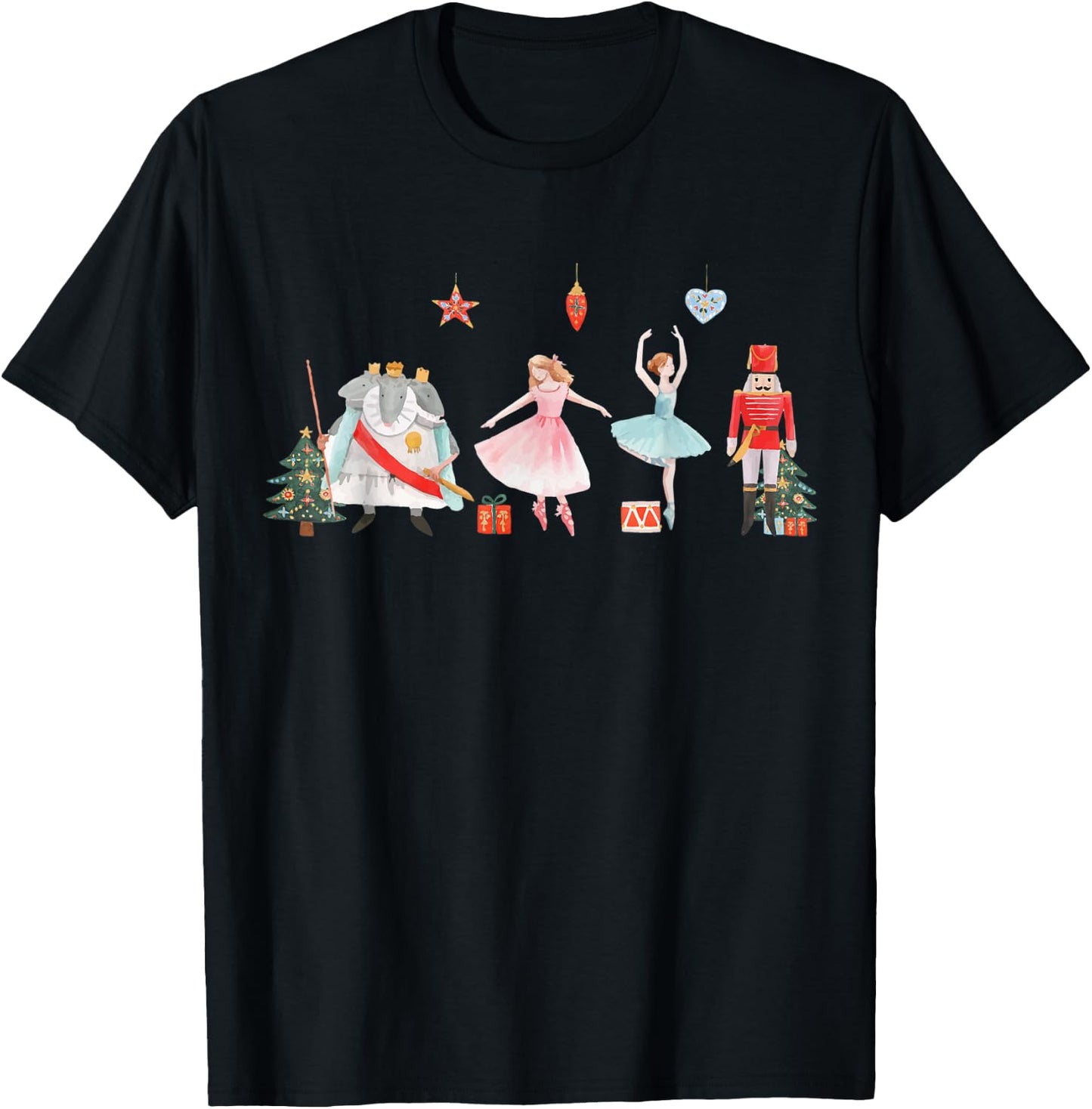 Christmas Nutcracker Rat/Mouse King Princess Matching Family T-Shirt - T-Shirt | Black
