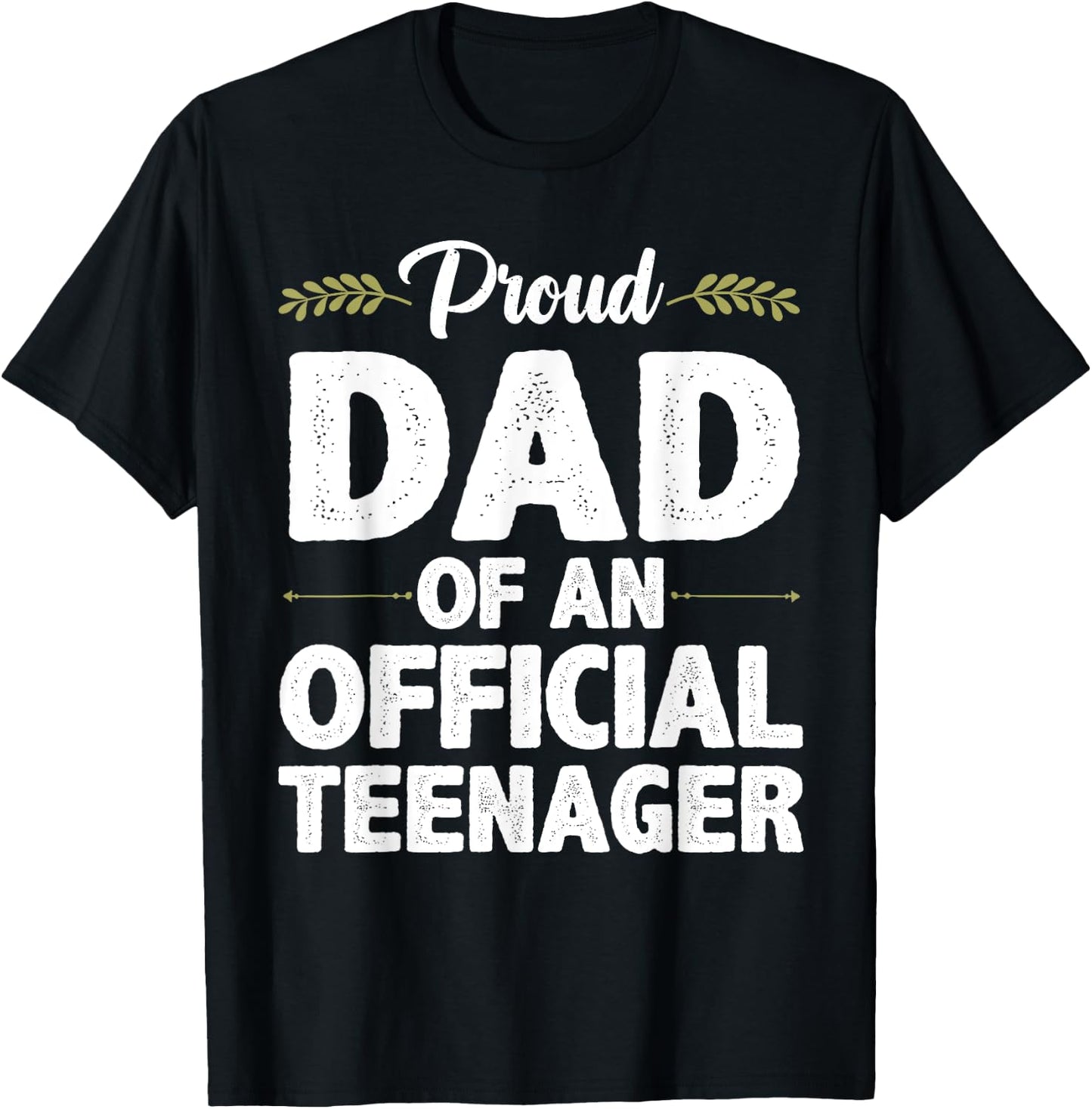 Cool Official Teenager For Proud Dad Father 13 Year Old T-Shirt - T-Shirt | Black