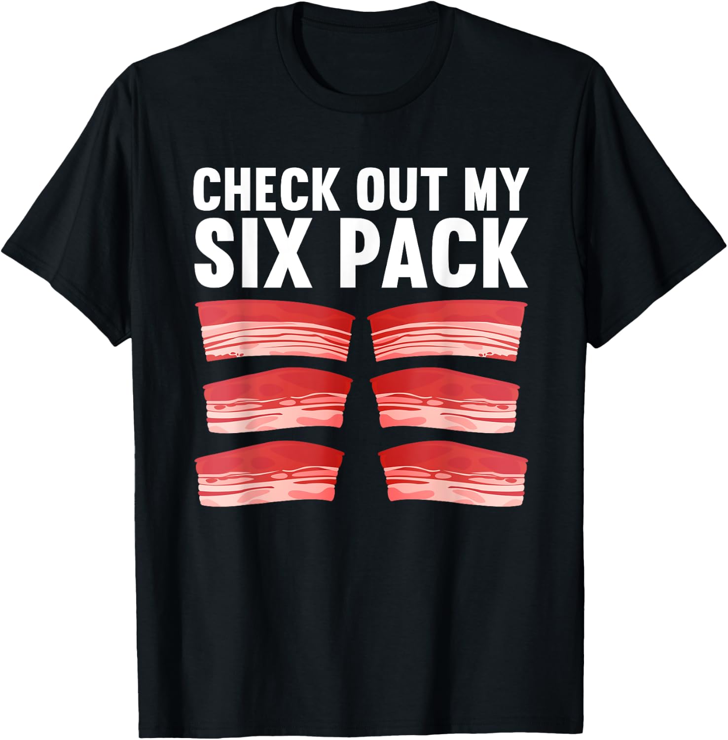 Cool Bacon Women Kids Pork Food Meat Lovers Foodie T-Shirt - T-Shirt | Black