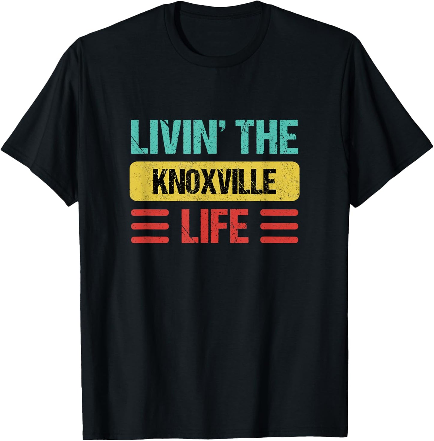 Knoxville Tennessee Shirts & Gifts Knoxville - -Adults, -Kids - Black - Small - Short Sleeve - Cotton, Cotton Blend - Modern Lightweight - - Straight - Imported T-Shirt - T-Shirt | Black