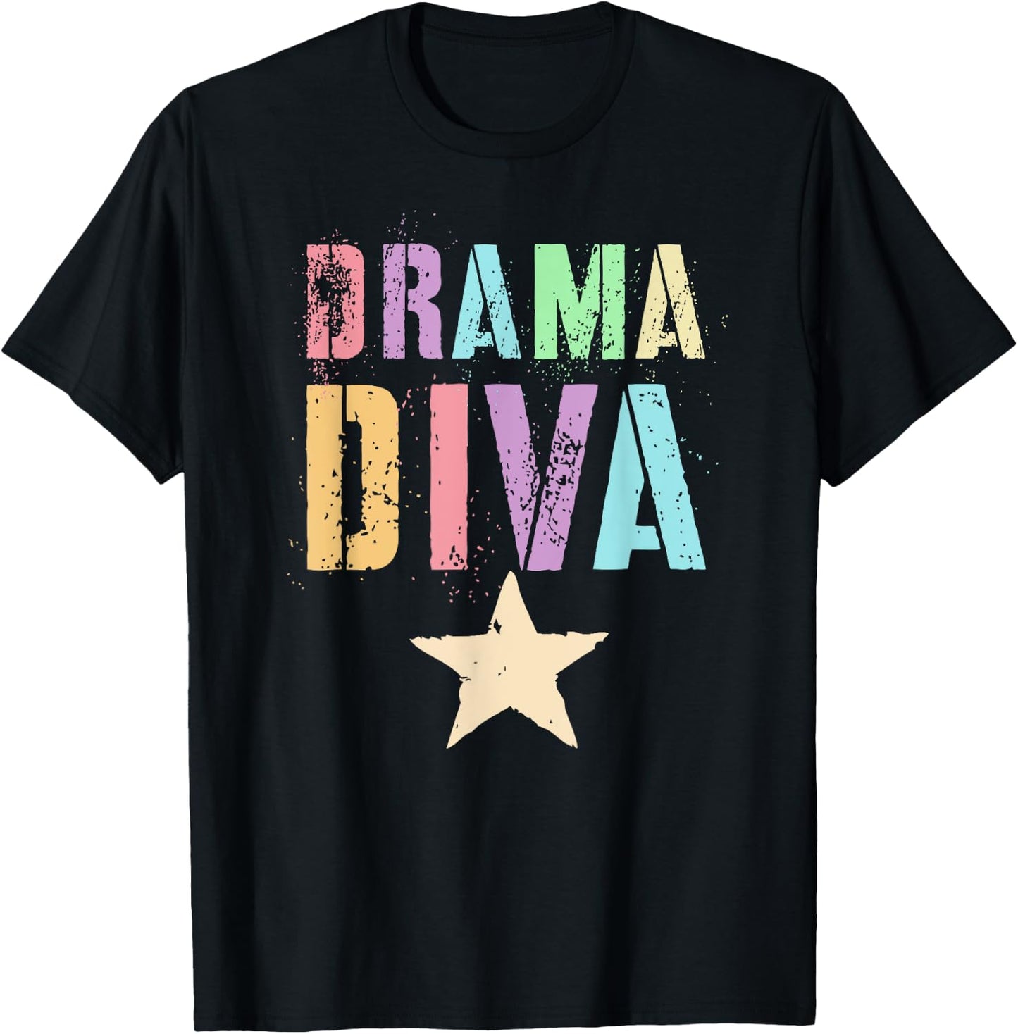 Cute DRAMA DIVA Theater Teacher School Stage Acting Play Gag Women T-Shirt - T-Shirt | Black