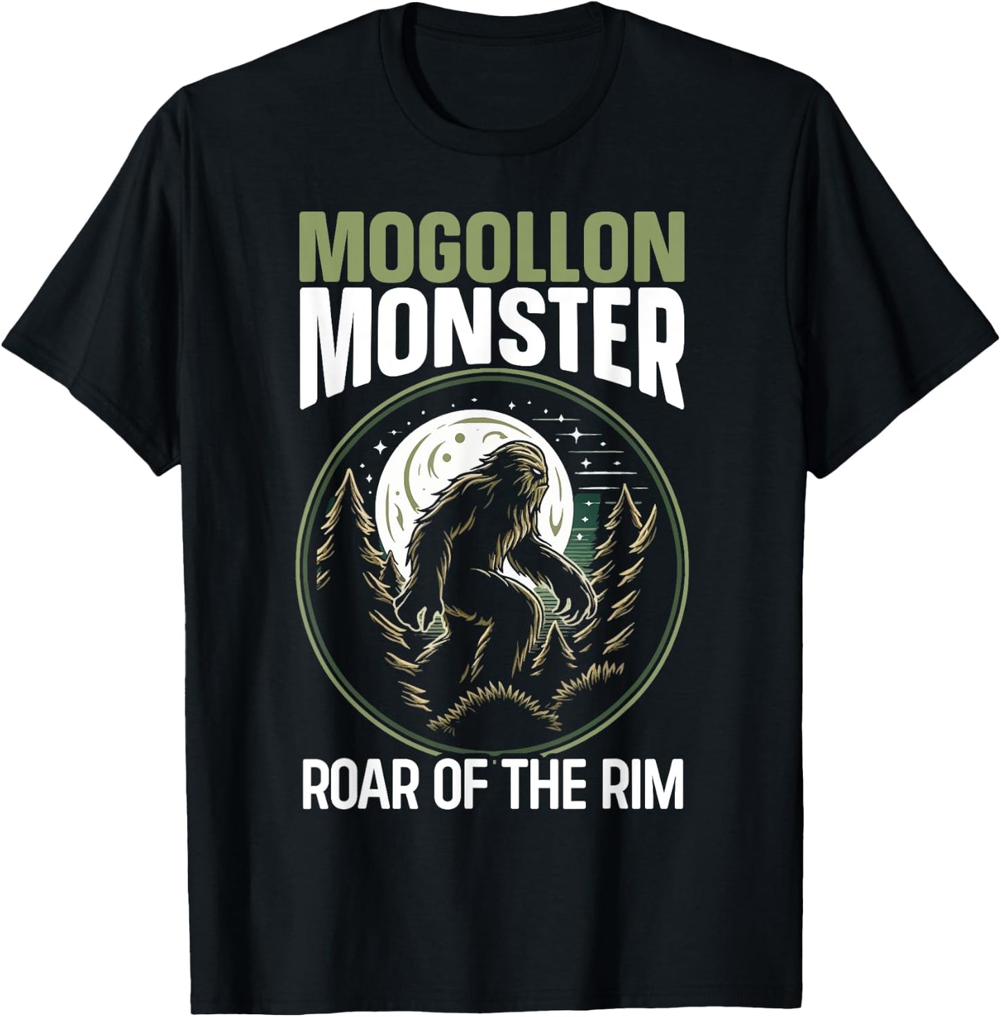 Mogollon Monster Legendary Creature Cryptozoology Cryptid T-Shirt - T-Shirt | Black