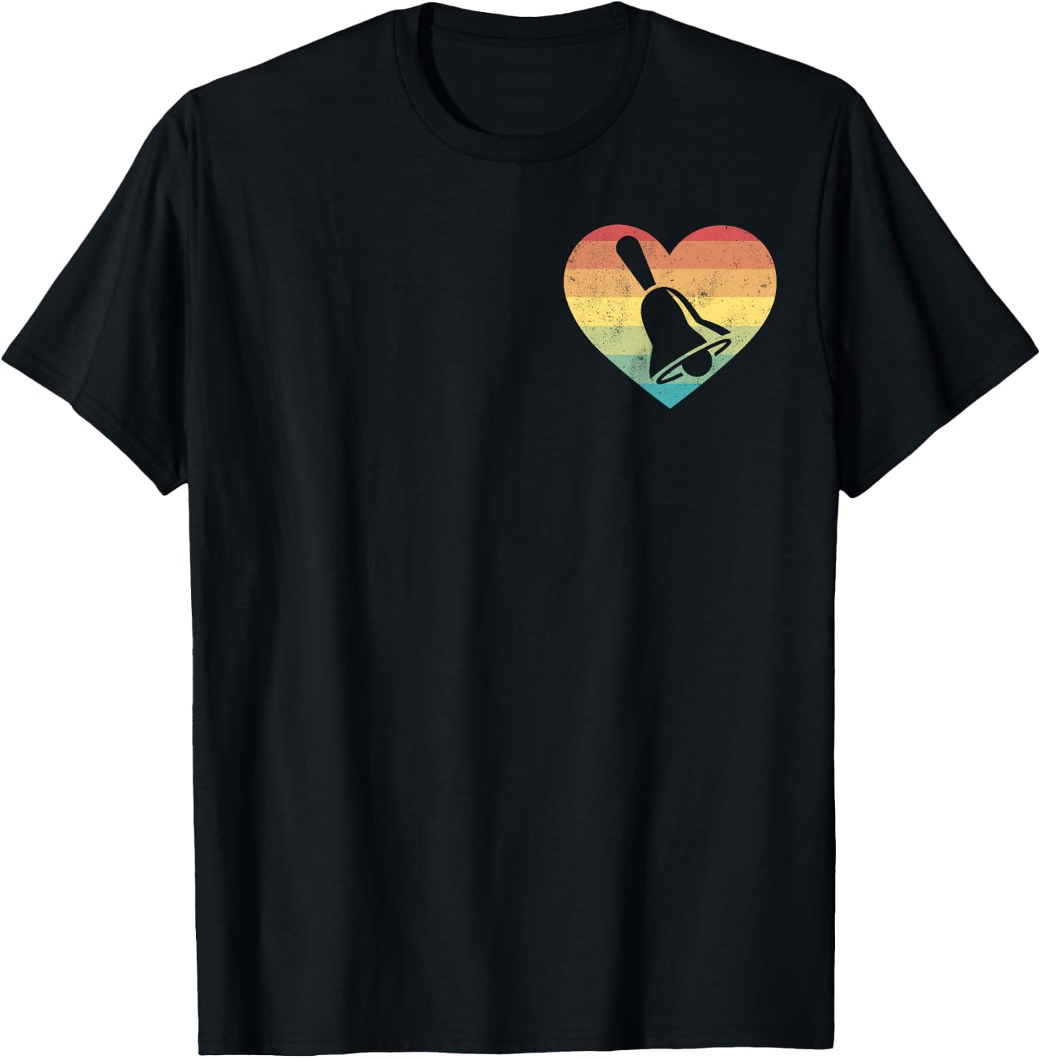 Funny Handbell Love Music Instrument Bell Choir T-Shirt - T-Shirt | Black