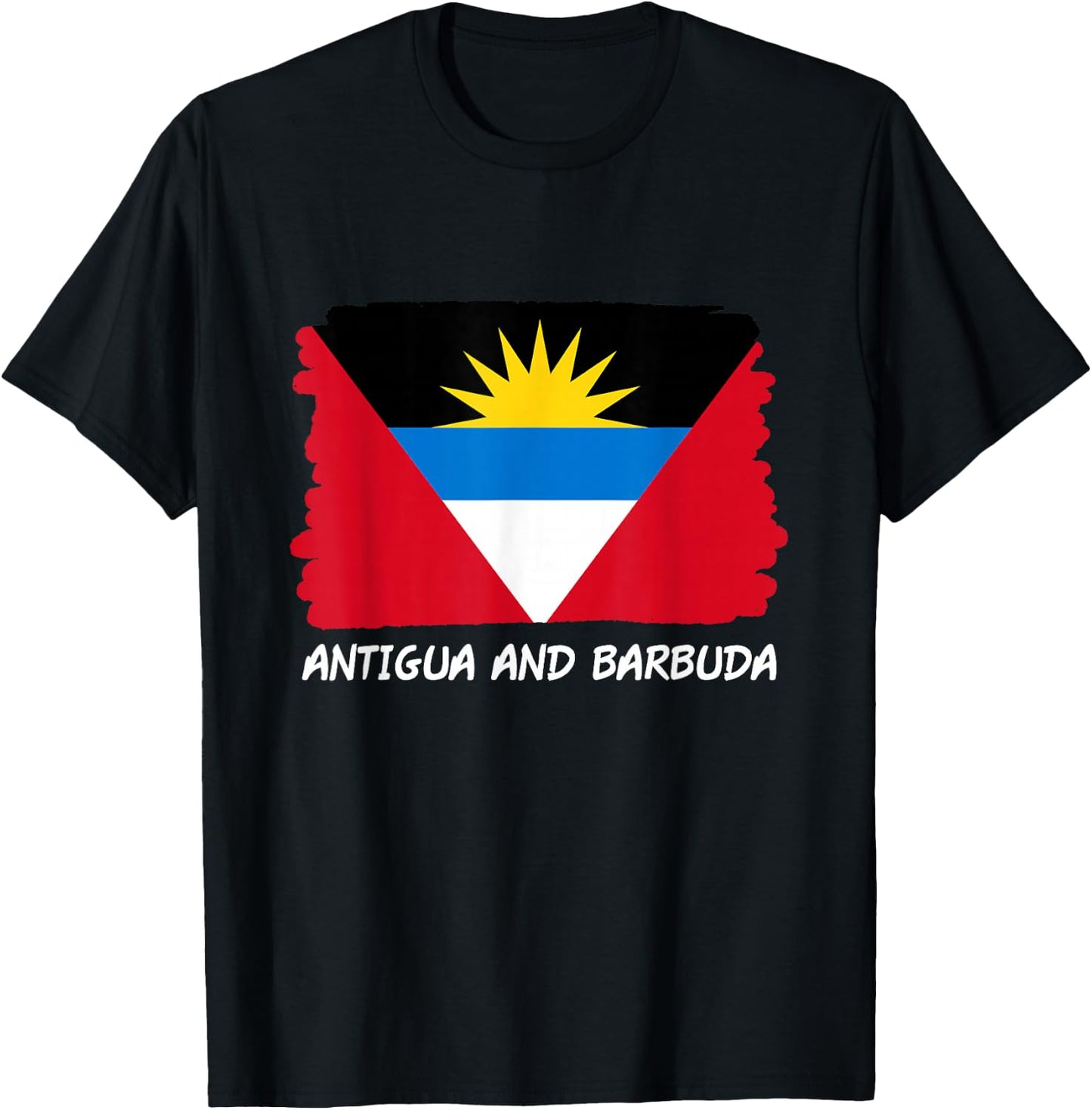 Antigua and Barbuda Flag T-Shirt - T-Shirt | Black