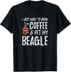Coffee and Beagle for Beagle Dog Mom T-Shirt - T-Shirt | Black