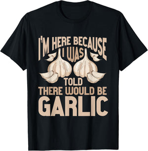 Vegans Garlic Lover Garlic Quote T-Shirt - T-Shirt | Black