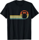 Vintage Kettlebell Workout Strong Gym Fitness T-Shirt - T-Shirt | Black