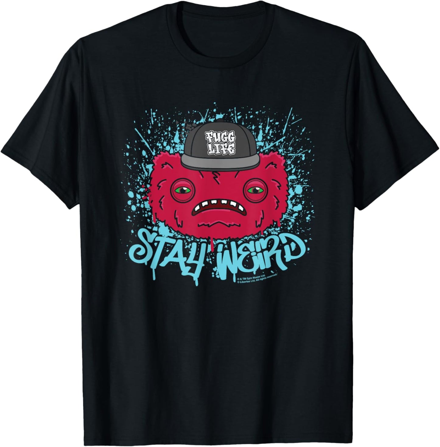 Fuggler Wide Eyed Weirdo Fugg Life Stay Weird T-Shirt - T-Shirt | Black