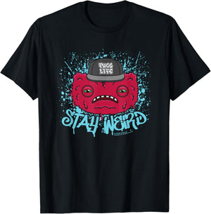 Fuggler Wide Eyed Weirdo Fugg Life Stay Weird T-Shirt - T-Shirt | Black
