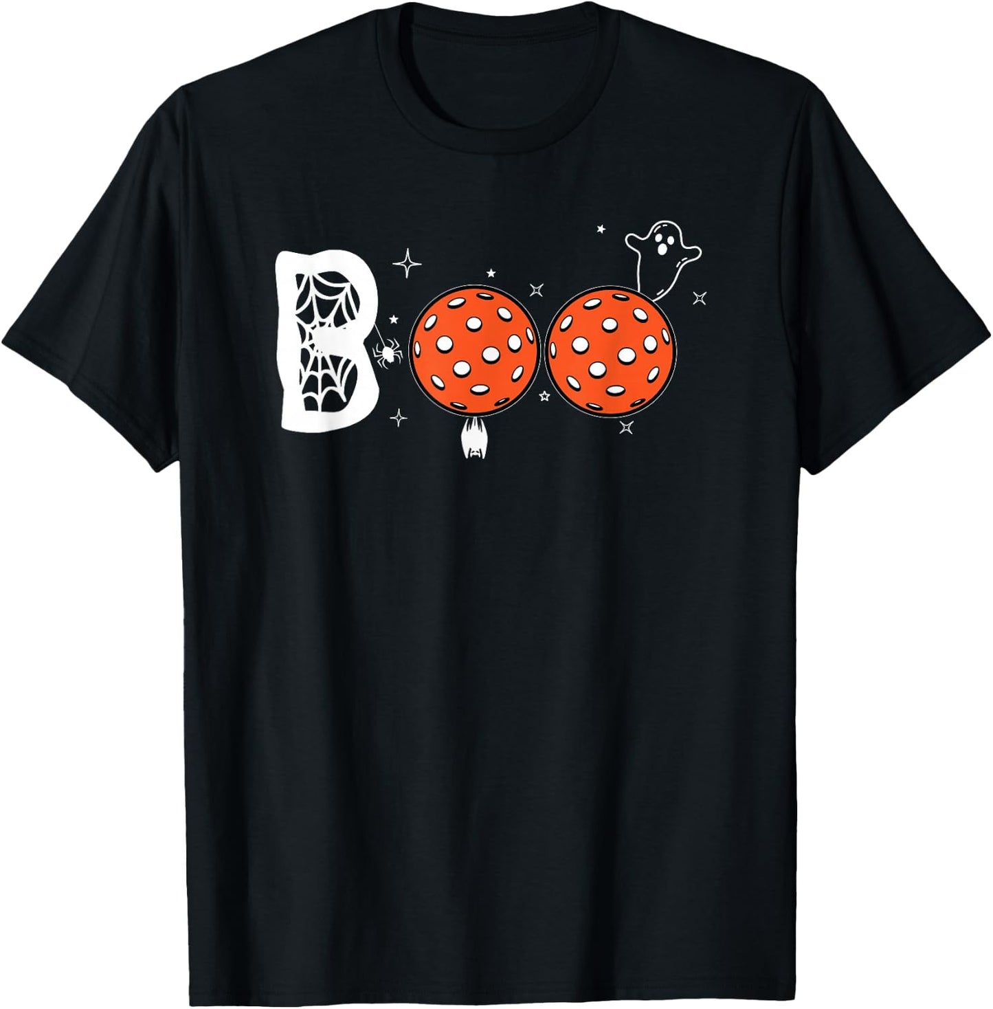 Costume Funny Halloween Pickleball Zero Zero Boo Halloween T T-Shirt - T-Shirt | Black