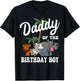 Daddy of the Birthday Boy Zoo Bday Safari Celebration T-Shirt - T-Shirt | Black