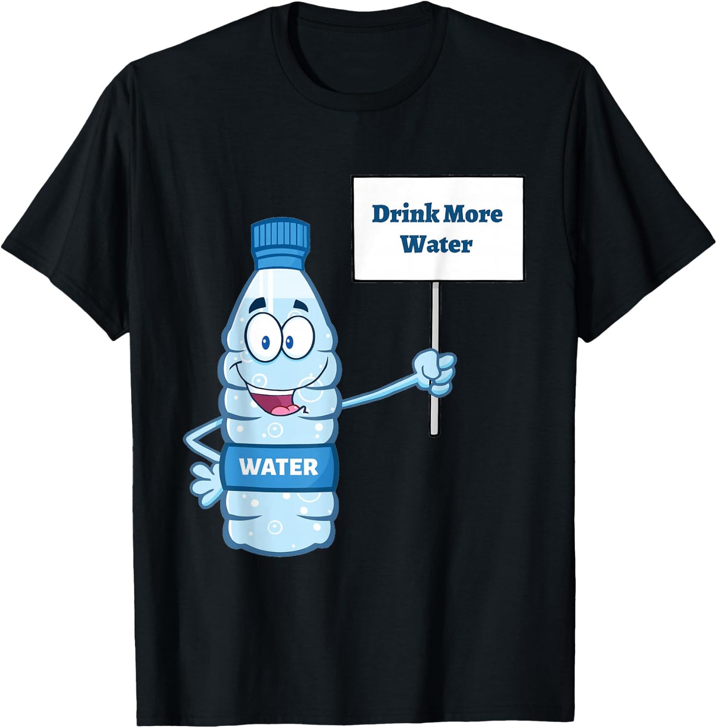"Drink more Water" T-Shirt - T-Shirt | Black