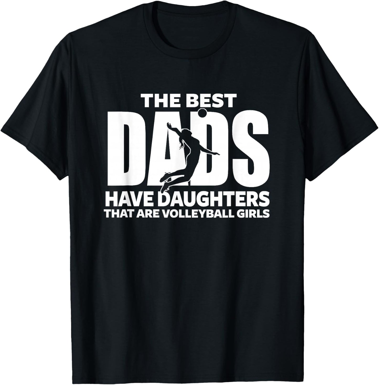 Volleyball Girl Dad Proud Father of Girl Playing Sports T-Shirt - T-Shirt | Black