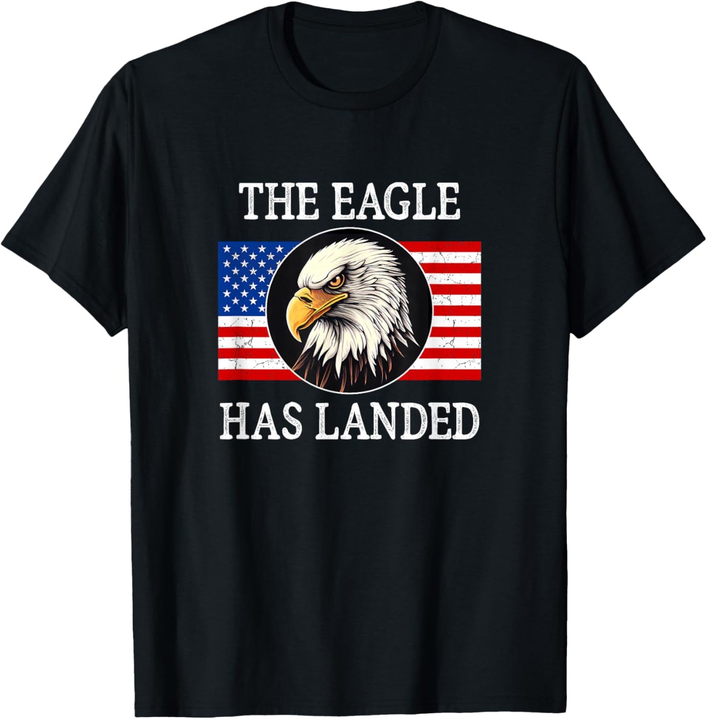 The Eagle Has Landed - Vintage Style T-Shirt - T-Shirt | Black