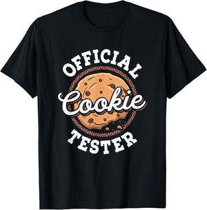 Official Cookie Tester - Pastry Baking Cookie Baker T-Shirt - T-Shirt | Black
