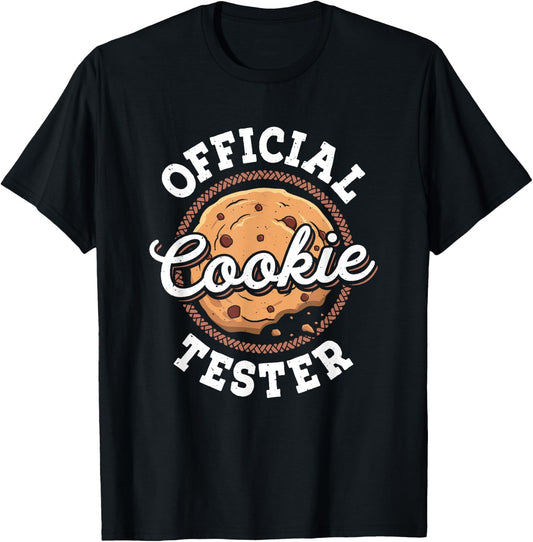 Official Cookie Tester - Pastry Baking Cookie Baker T-Shirt - T-Shirt | Black