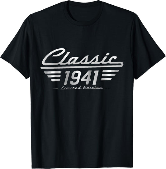 Classic 1941 Limited Edition Vintage Car Birthday T-Shirt - T-Shirt | Black