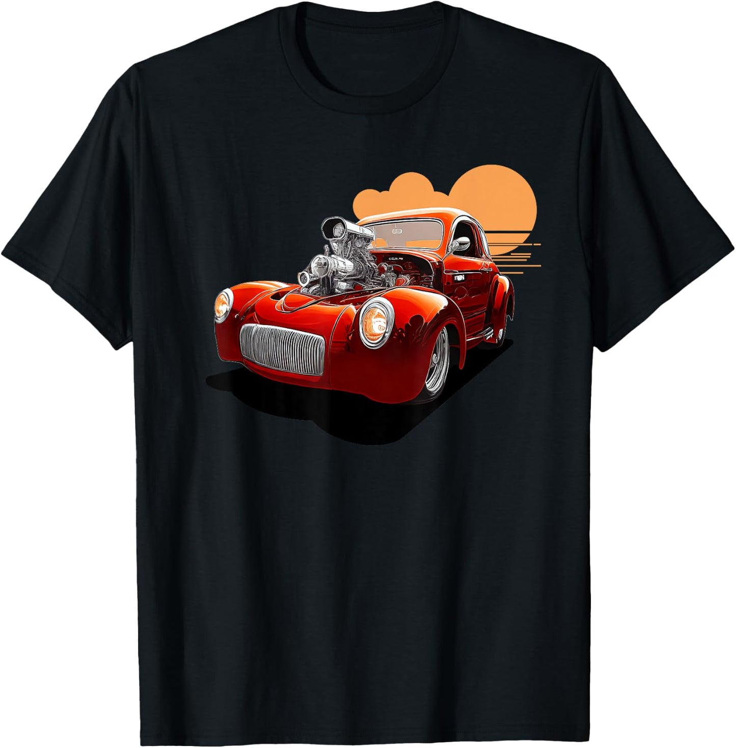 WIld Willy Coup - Drag Street Rod Cruiser T-Shirt - T-Shirt | Black