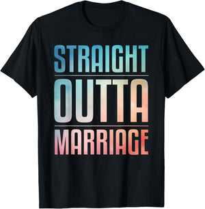 Cool Divorce Art Women Wedding Marriage Divorced T-Shirt - T-Shirt | Black