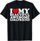 I Love My Beautiful Awesome Girlfriend T-Shirt - T-Shirt | Black
