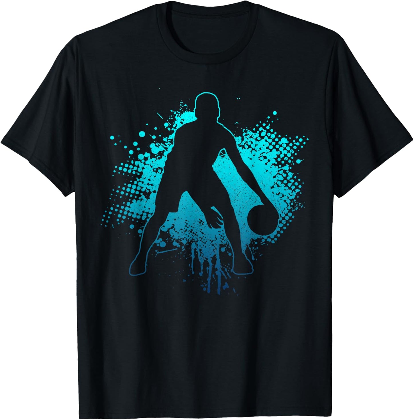 Basketball Vintage Bball Player Coach Sports Baller T-Shirt - T-Shirt | Black