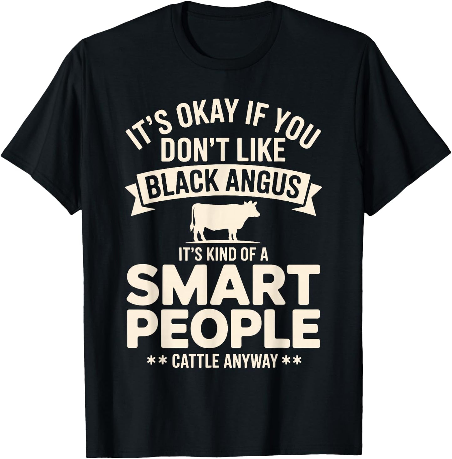 Funny Black Angus Art Women Beef Cattle Rancher T-Shirt - T-Shirt | Black