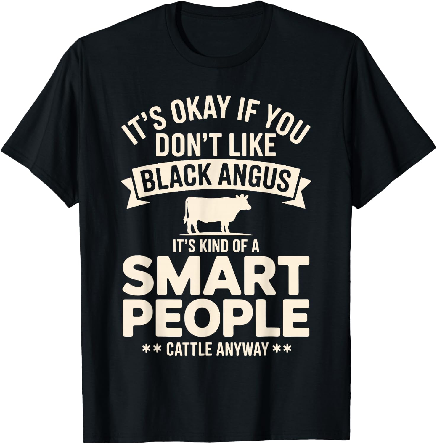Funny Black Angus Art Women Beef Cattle Rancher T-Shirt - T-Shirt | Black