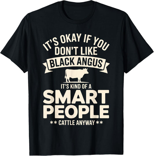 Funny Black Angus Art Women Beef Cattle Rancher T-Shirt - T-Shirt | Black