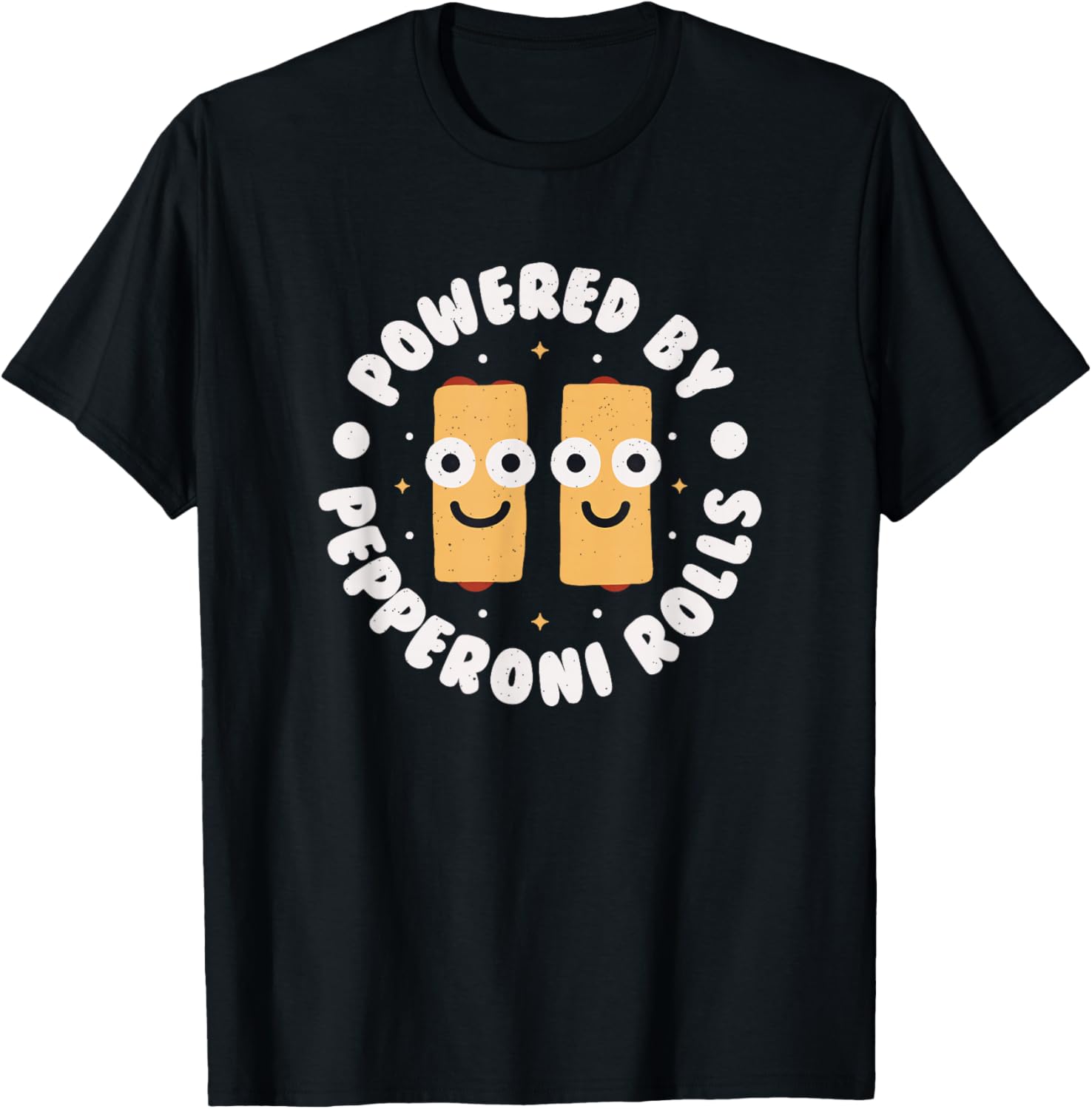 Powered By Pepperoni Rolls - West Virginia Pepperoni Roll T-Shirt - T-Shirt | Black