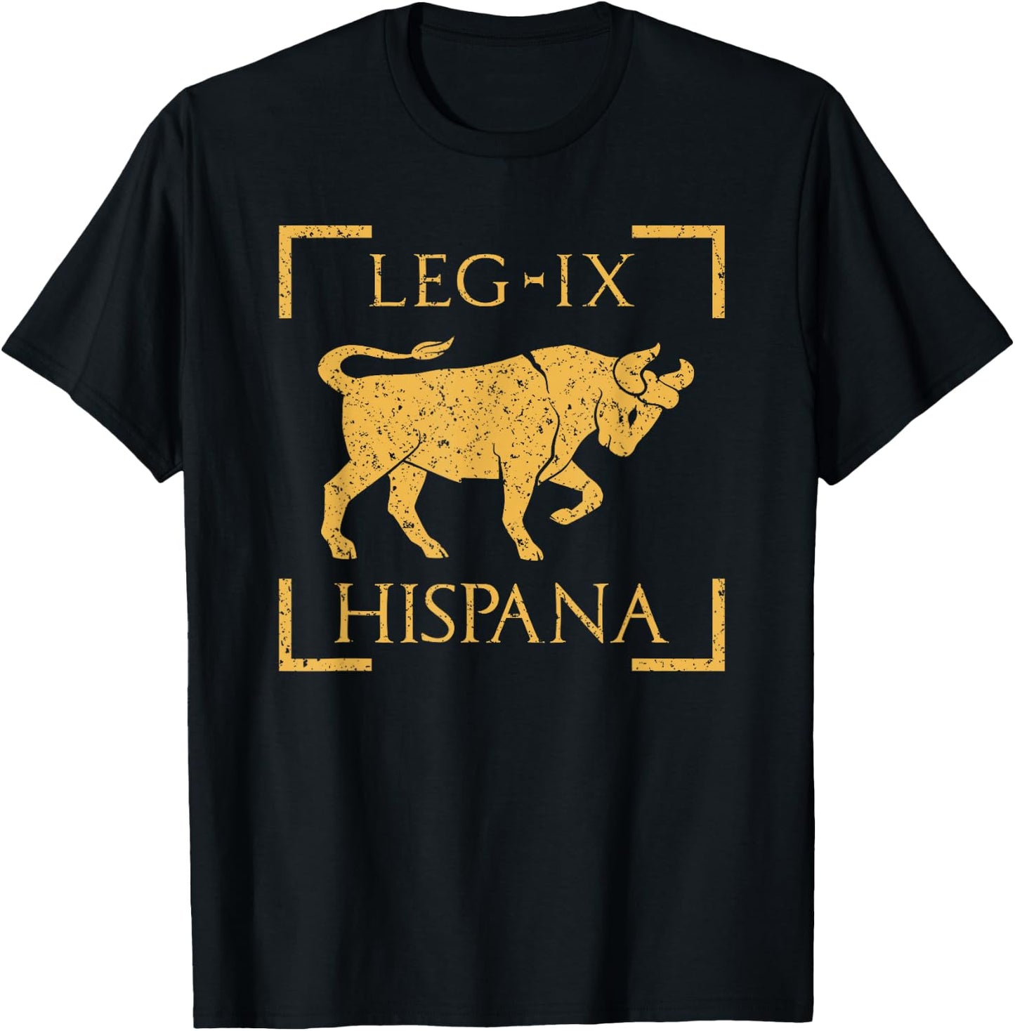 Legio IX Hispana Taurus Emblem Roman Legion T-Shirt - T-Shirt | Black