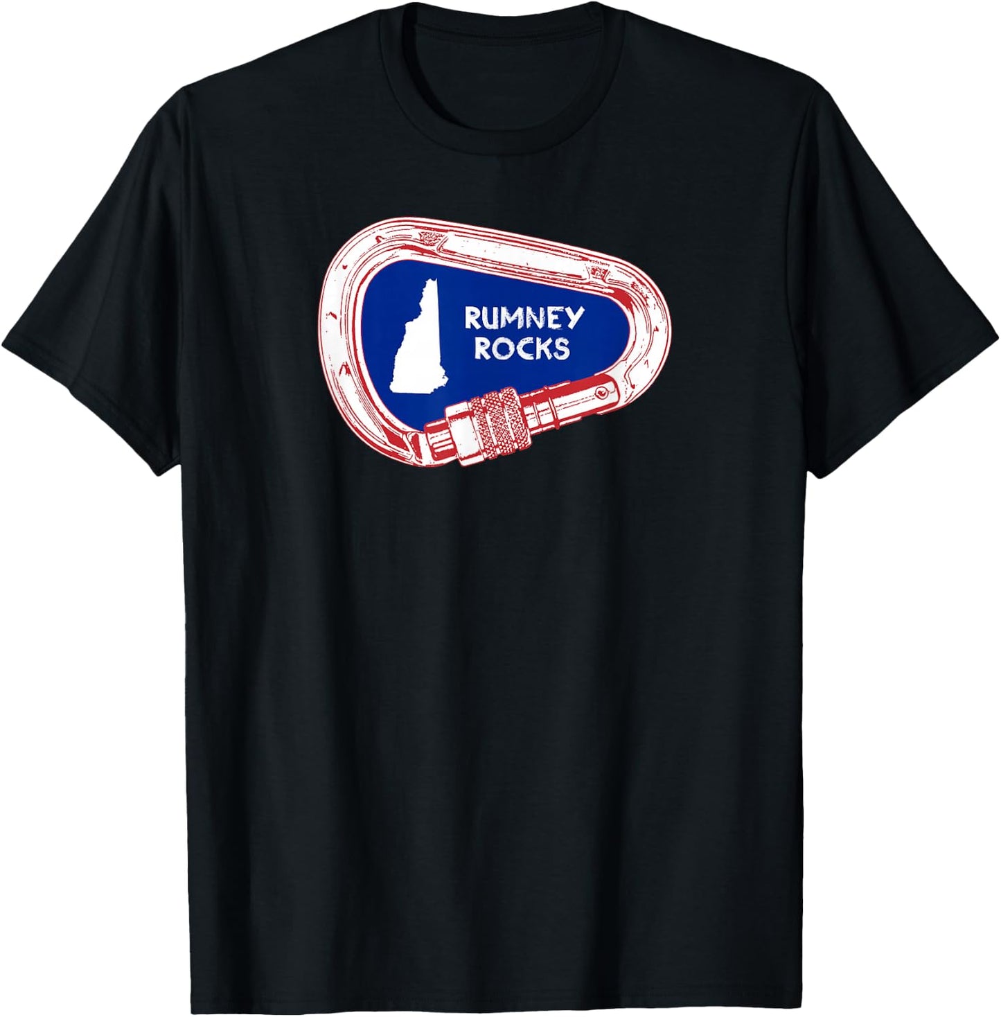 Rumney Rocks Climbing Carabiner T-Shirt - T-Shirt | Black