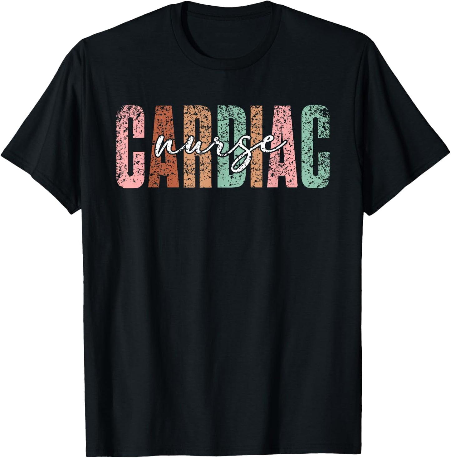 Cardiac Nurse Nursing Cardiology Heart Cardiac Nurse T-Shirt - T-Shirt | Black