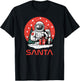 Space Santa Claus Astronaut Cosmos Presents Cool Christmas T-Shirt - T-Shirt | Black