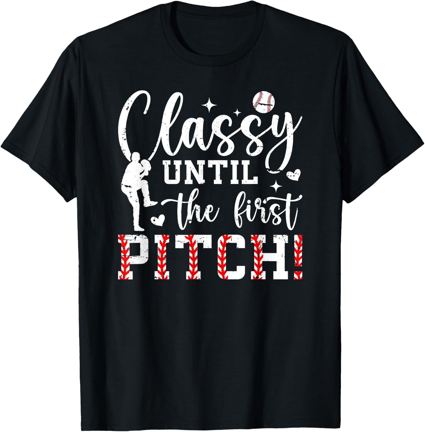 Baseball Pitcher Mom Funny Mom Of A Baseball Pitcher Mama T-Shirt - T-Shirt | Black