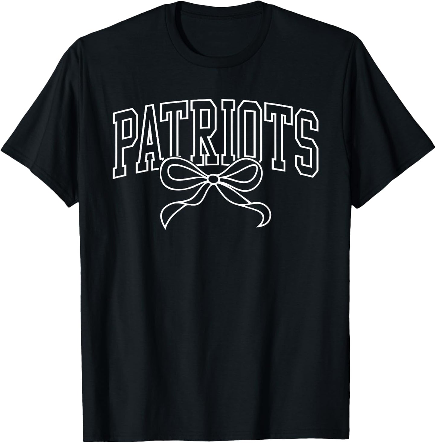 Vintage Patriots Back to School Team Spirit T-Shirt - T-Shirt | Black
