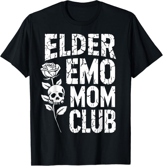 Elder Emo Club Emo Music Alternative Rock Goth Subculture T-Shirt - T-Shirt | Black