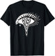 Trippy Eye Blackwork Minimal T-Shirt - T-Shirt | Black