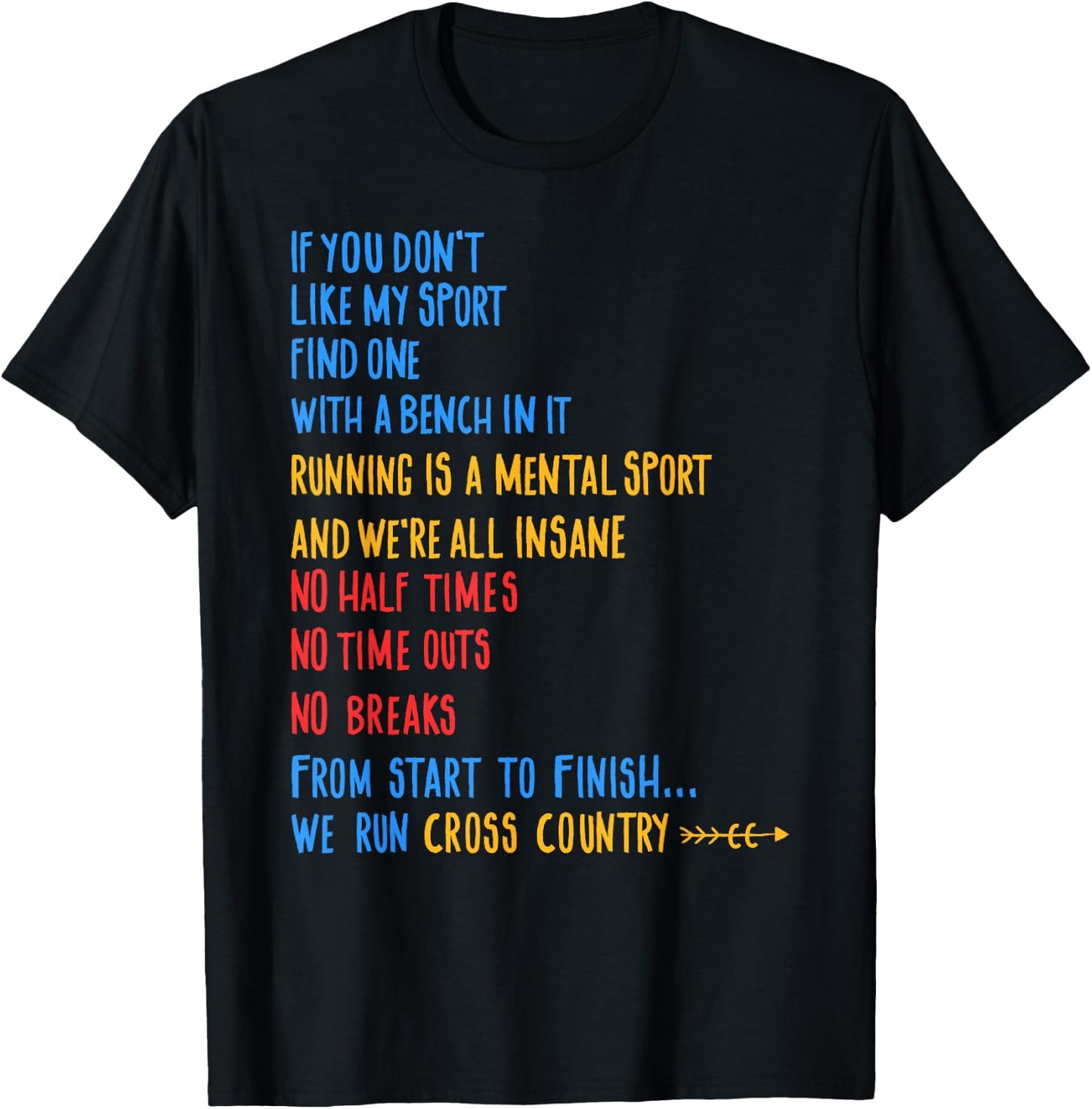 We Run Cross Country Running Shirt CC Runner Gift T-Shirt - T-Shirt | Black