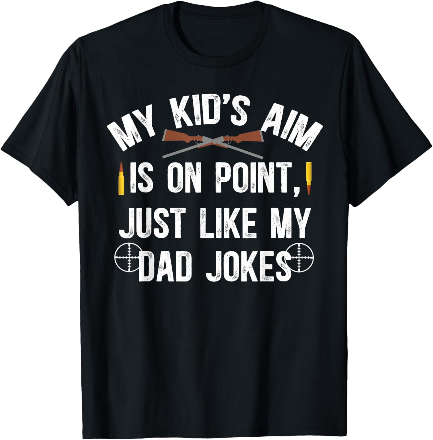 Shooting Sports Dad Funny Shooting Sports Father T-Shirt - T-Shirt | Black