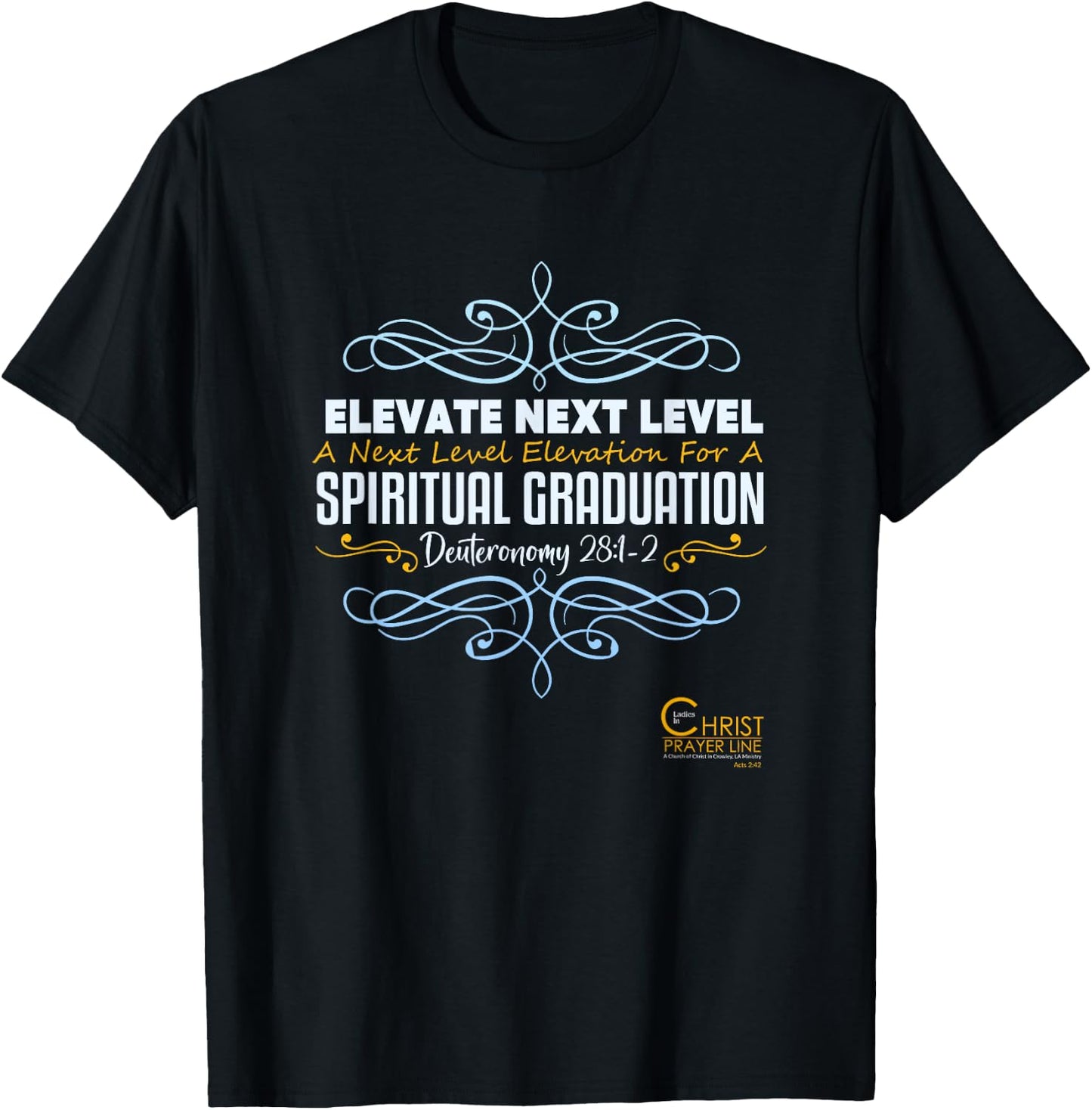 Elevate Next Level Spiritual Graduation T-Shirt - T-Shirt | Black