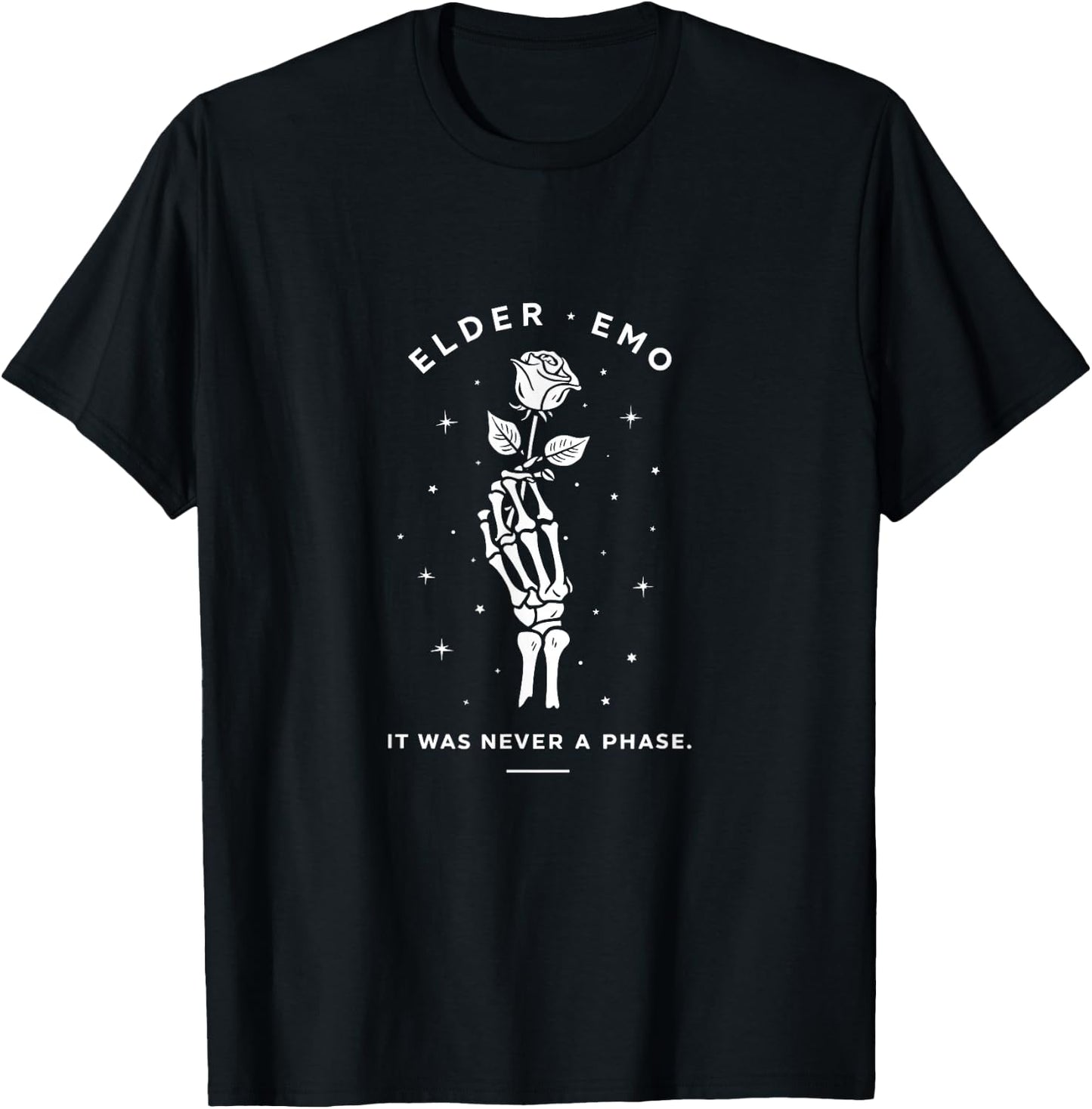 Elder Emo Club - It Wasn't a Phase Emo T-Shirt - T-Shirt | Black
